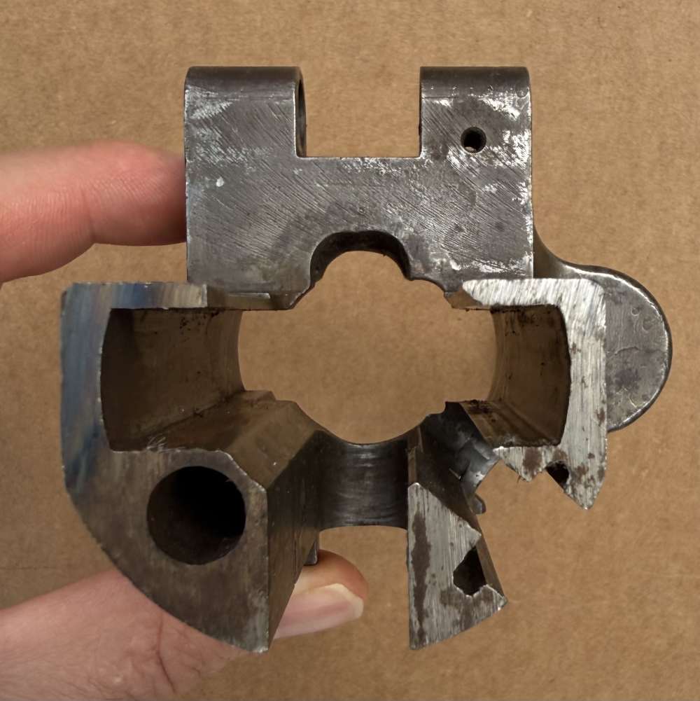 RARE MG34 Long Front Section Demilled Receiver WWII German Mg 34 parts kit -img-5