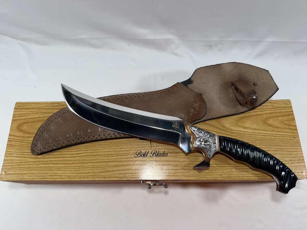 Bold Blades Handmade Custom Bowie Style Fixed Blade Knife-img-0