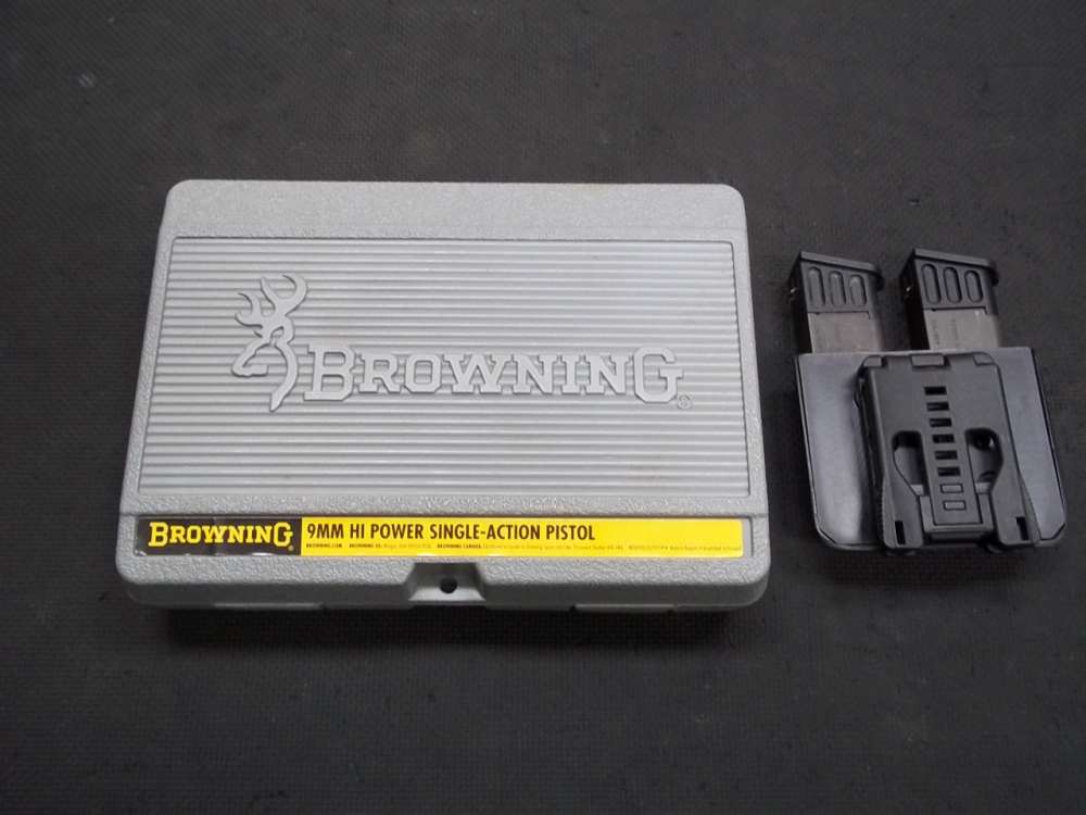 RARE BROWNING BELGUIM BUILT HI POWER 75 YEARS COLLECTABLE W/4-10 ROUND MAGS-img-21