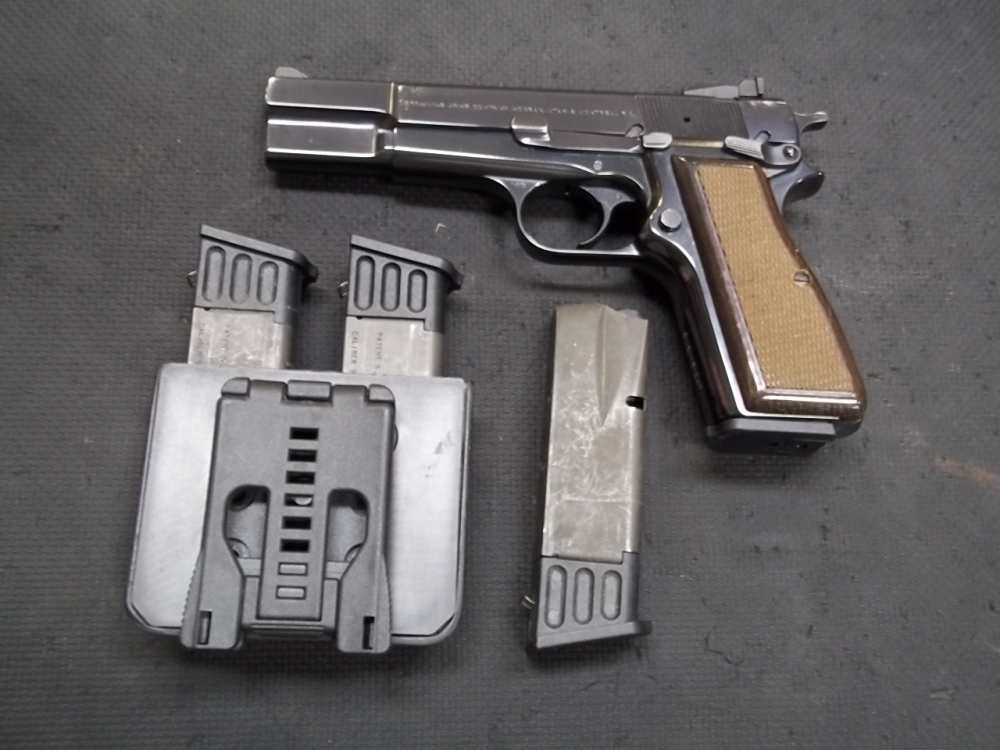 RARE BROWNING BELGUIM BUILT HI POWER 75 YEARS COLLECTABLE W/4-10 ROUND MAGS-img-18