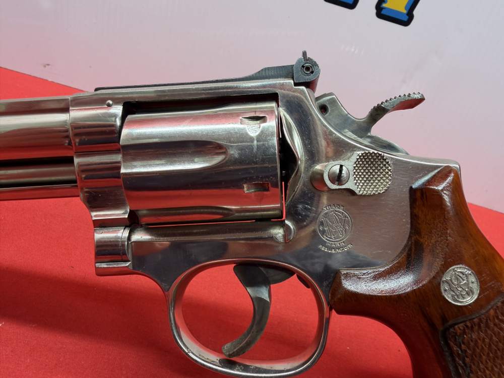 Smith & Wesson Model 19-4 Factory Nickel 4” 357 Magnum-img-8