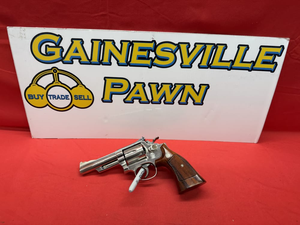 Smith & Wesson Model 19-4 Factory Nickel 4” 357 Magnum-img-1