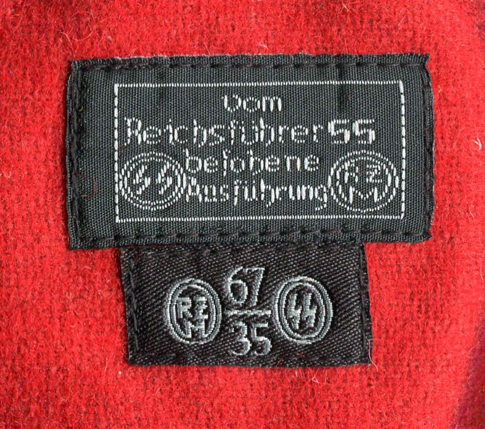 German WWII Waffen SS Shultz Staffel Swastika Overcoat Arm Band-img-2