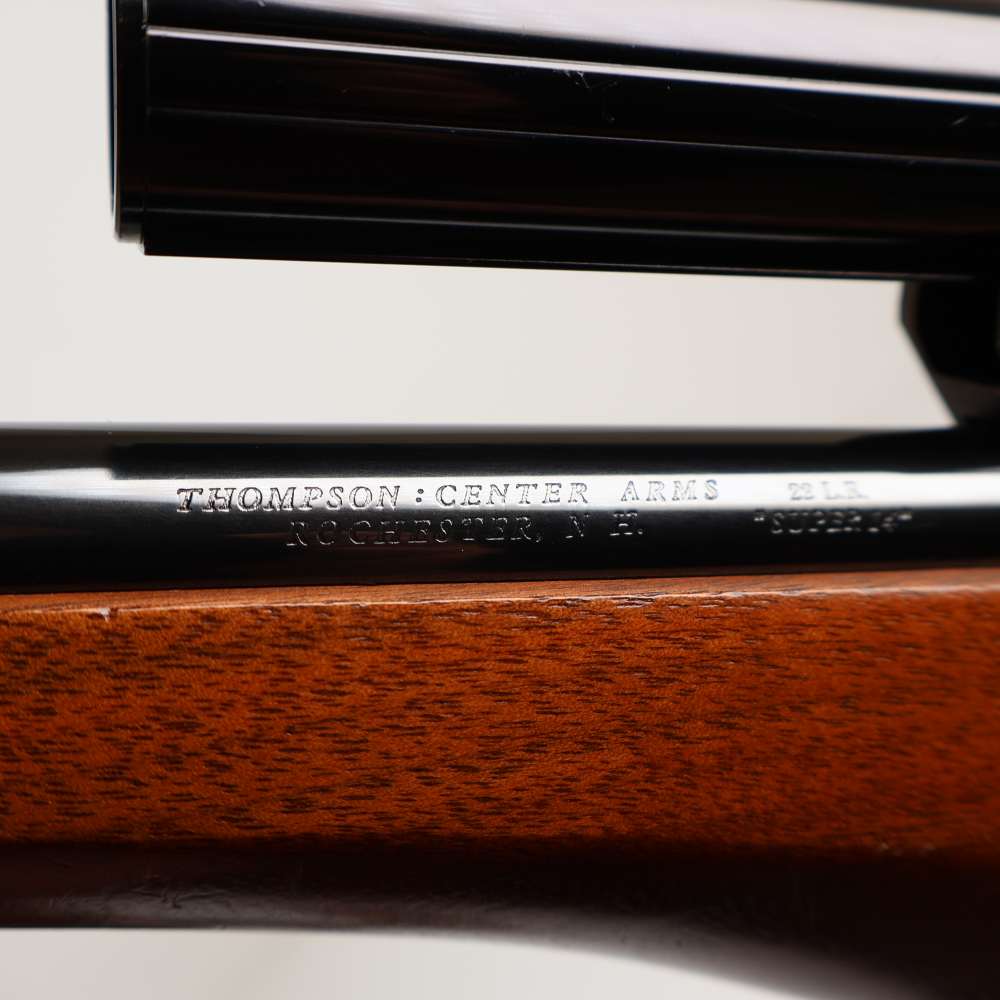 Thompson Center Contender Engraved Blued/Wood 14" 22LR & 10" 22 Hornet Set!-img-17