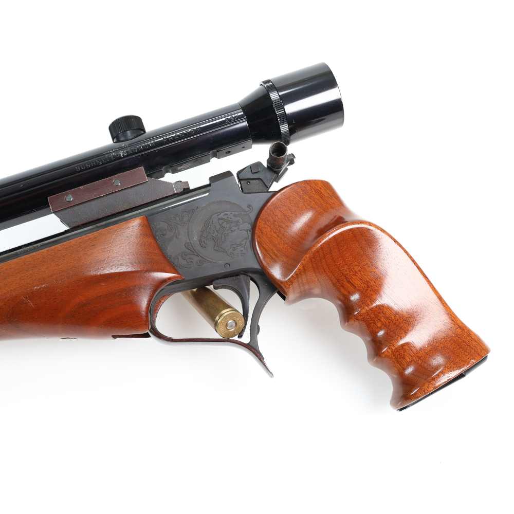 Thompson Center Contender Engraved Blued/Wood 14" 22LR & 10" 22 Hornet Set!-img-3