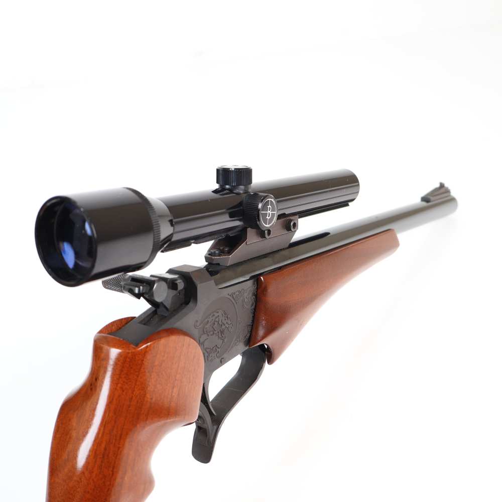 Thompson Center Contender Engraved Blued/Wood 14" 22LR & 10" 22 Hornet Set!-img-10