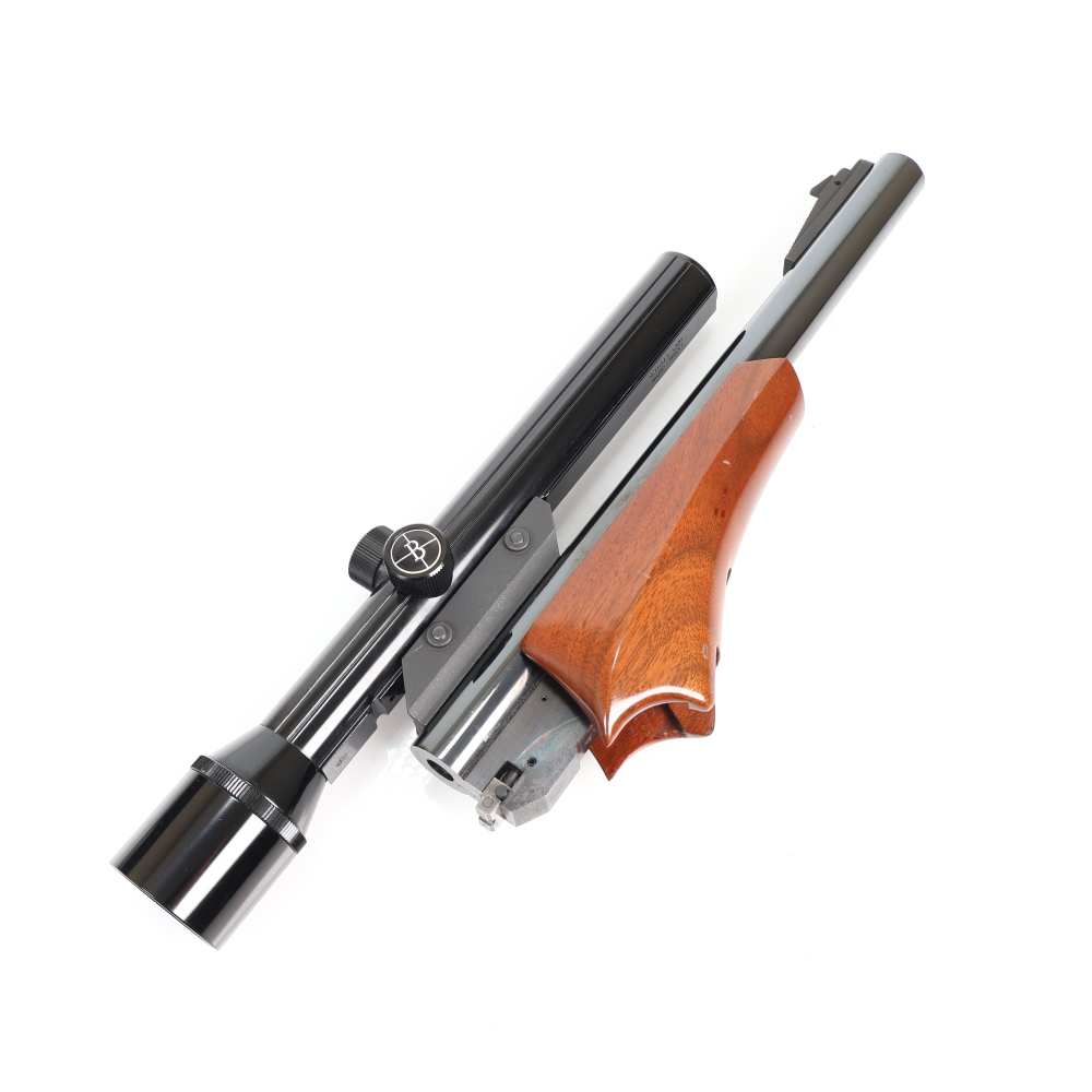 Thompson Center Contender Engraved Blued/Wood 14" 22LR & 10" 22 Hornet Set!-img-32