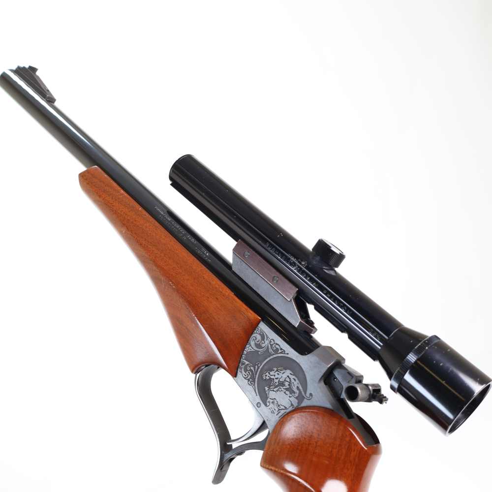 Thompson Center Contender Engraved Blued/Wood 14" 22LR & 10" 22 Hornet Set!-img-14