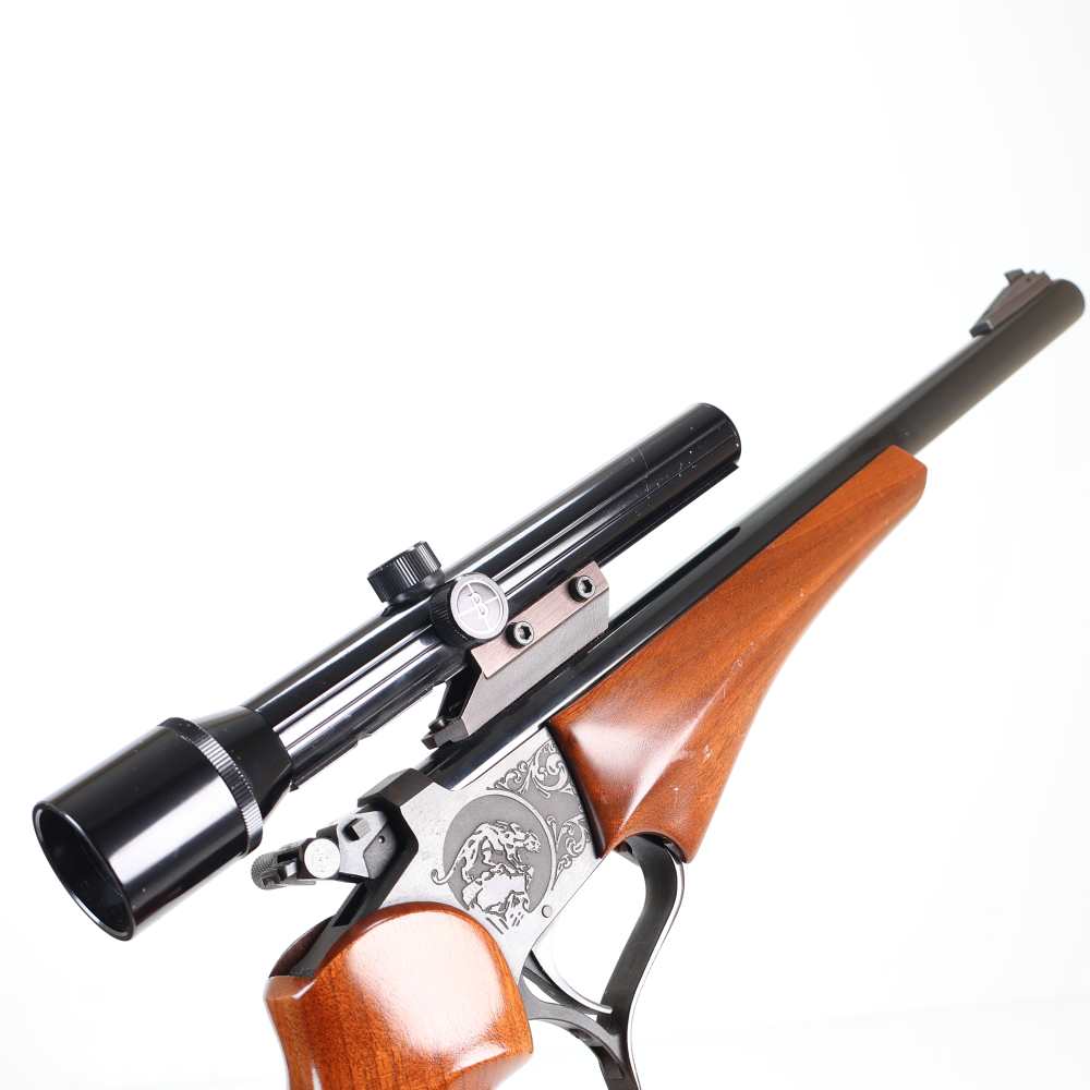 Thompson Center Contender Engraved Blued/Wood 14" 22LR & 10" 22 Hornet Set!-img-13