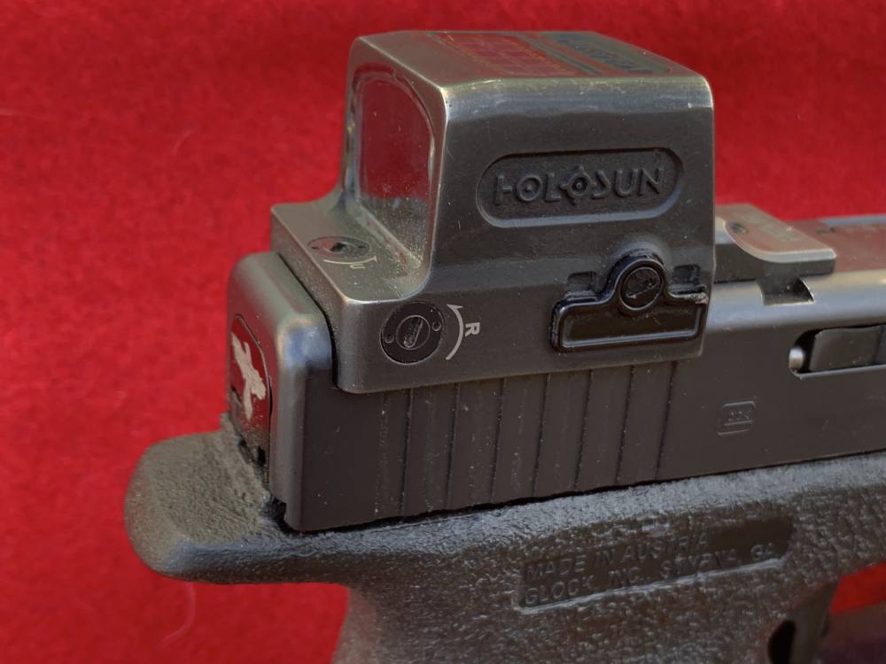 Customized Glock 34 Gen 4, black, 5.3", 9mm, Holosun greed dot Apex trigger-img-6
