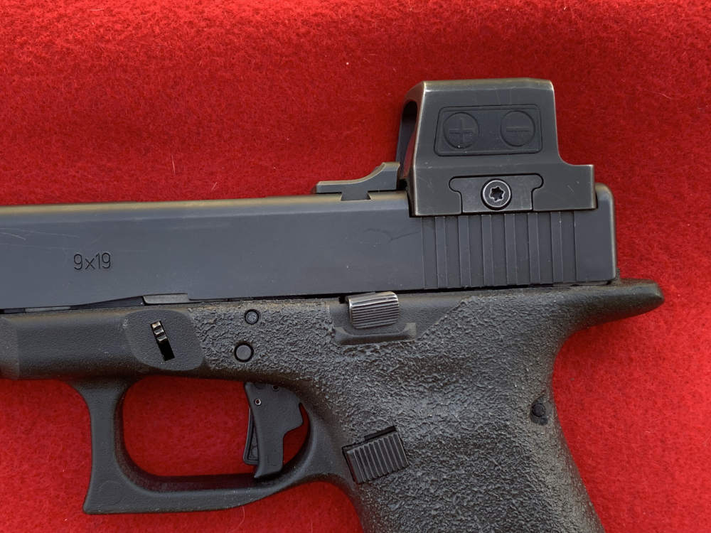 Customized Glock 34 Gen 4, black, 5.3", 9mm, Holosun greed dot Apex trigger-img-9