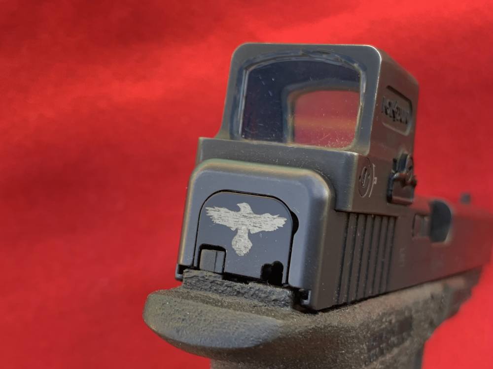 Customized Glock 34 Gen 4, black, 5.3", 9mm, Holosun greed dot Apex trigger-img-7