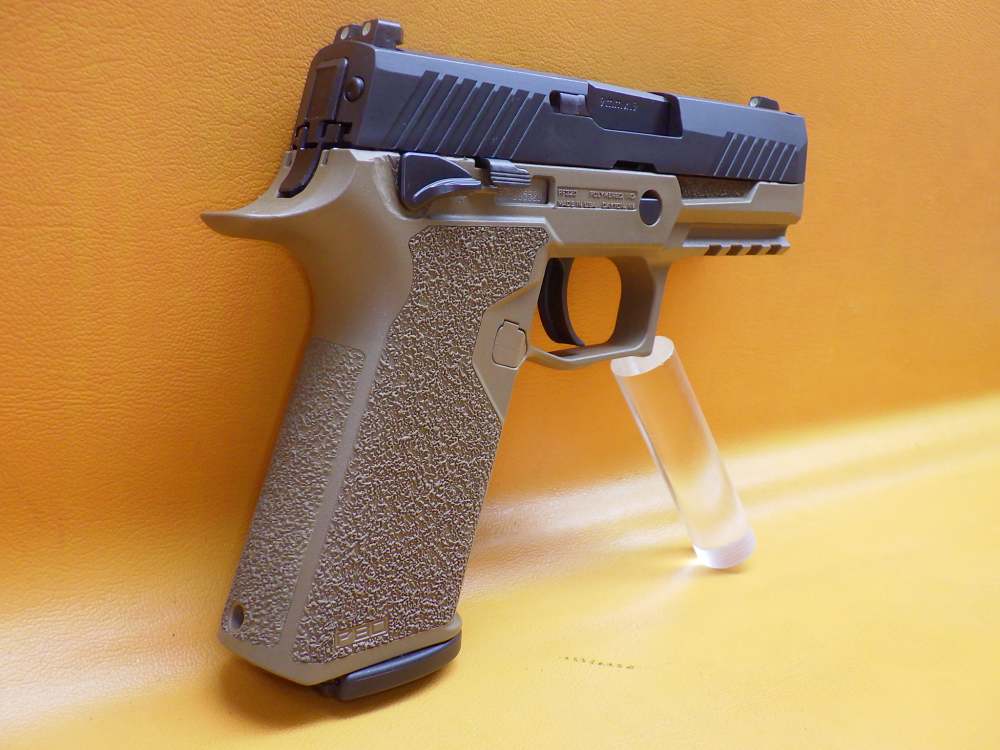 SIG Sauer P320C 9mm 3.9" Bbl Fac. Case Polymer80 Grip Module 2 Mags 10+1-img-2