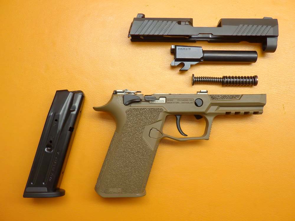 SIG Sauer P320C 9mm 3.9" Bbl Fac. Case Polymer80 Grip Module 2 Mags 10+1-img-26