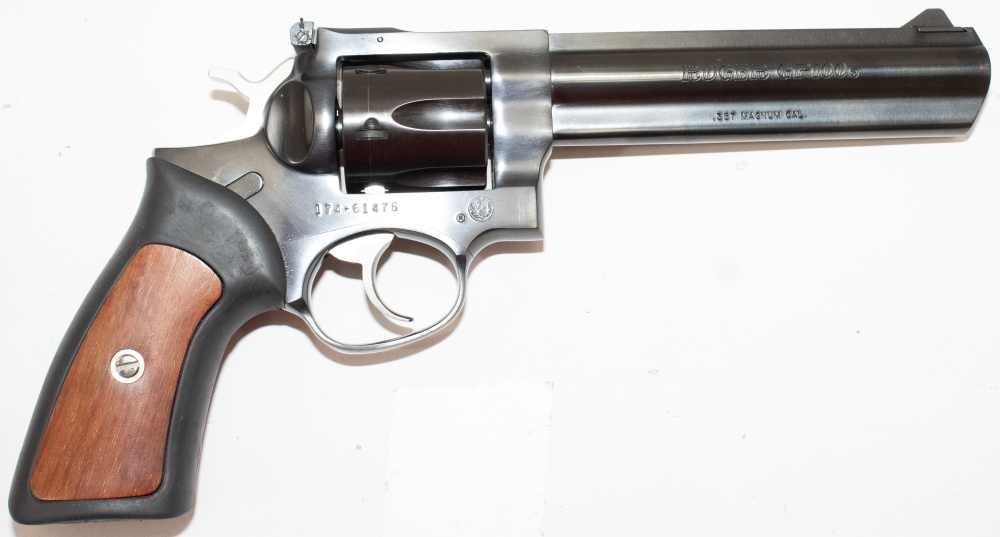 Ruger GP100 Standard GP-161 357 Mag 6" 1704 Satin Blued w/ Case MFG 2003-img-0