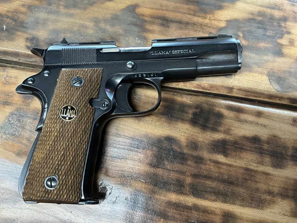 Llama Especial 22LR Mini 1911 Blue with Box Mint Condition-img-2