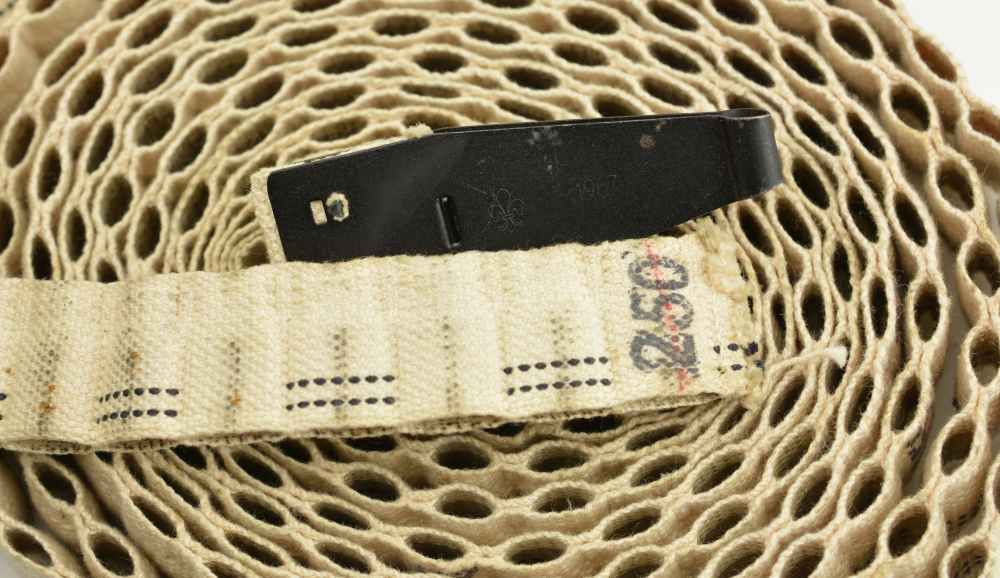 British .30 In Fabric Machine Gun Belt 250 rounds with Extra 1967-img-2