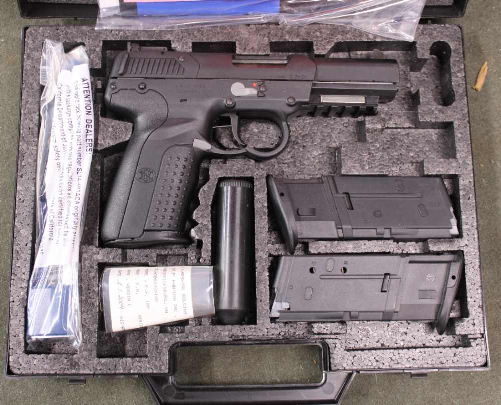 FN Five Seven IOM pistol 5.7X28 in box with mags, manual, LEO letter NAMED-img-1
