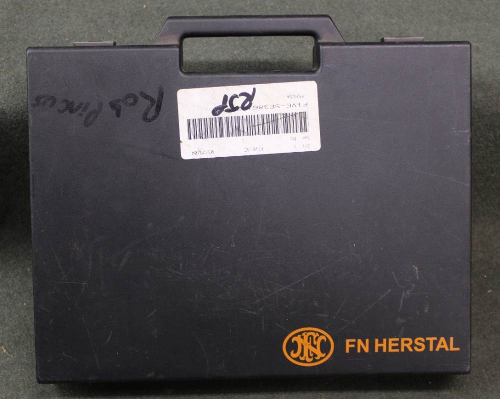 FN Five Seven IOM pistol 5.7X28 in box with mags, manual, LEO letter NAMED-img-2