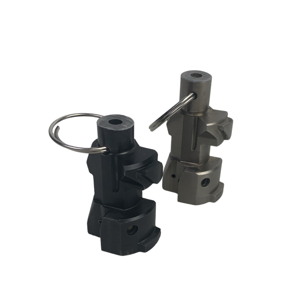 De-Milled M+M M10X Bolt Keychain Nickel or Nitride 7.62x39 AK47 Chain Ring -img-1