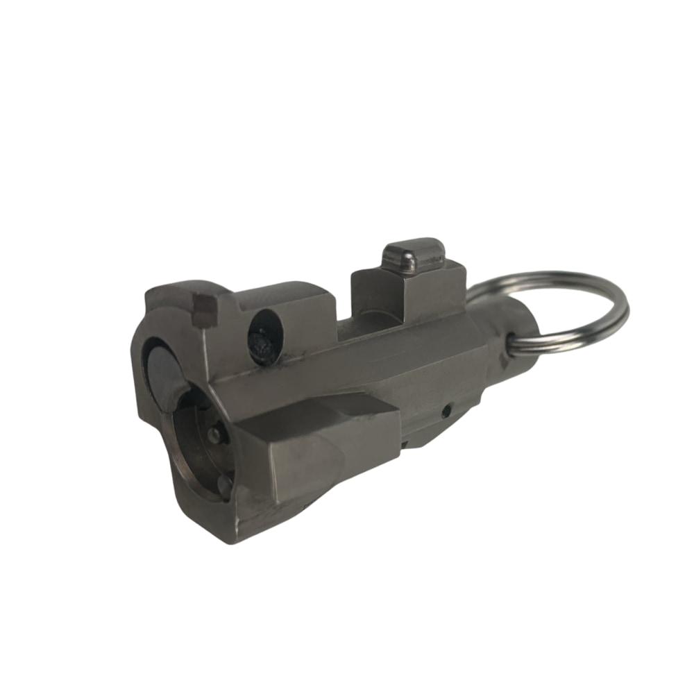 De-Milled M+M M10X Bolt Keychain Nickel or Nitride 7.62x39 AK47 Chain Ring -img-3