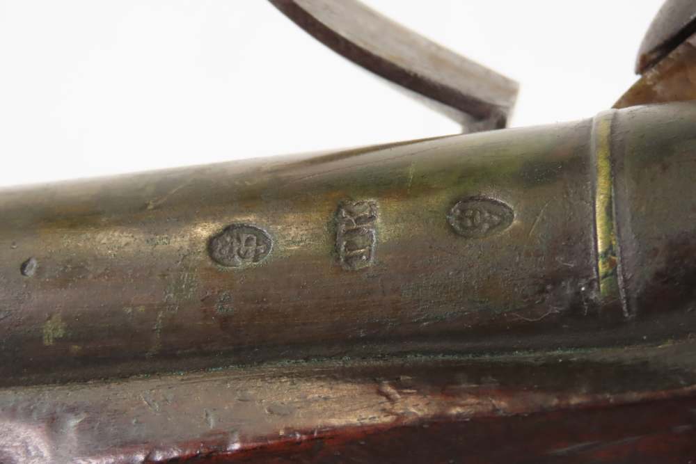 DESIRABLE 1700s Antique KETLAND & Co. Brass Barrel FLINTLOCK BLUNDERBUSS-img-16