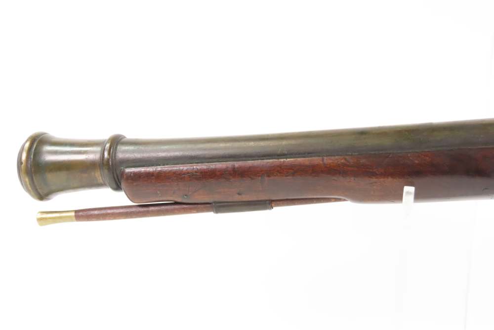 DESIRABLE 1700s Antique KETLAND & Co. Brass Barrel FLINTLOCK BLUNDERBUSS-img-13
