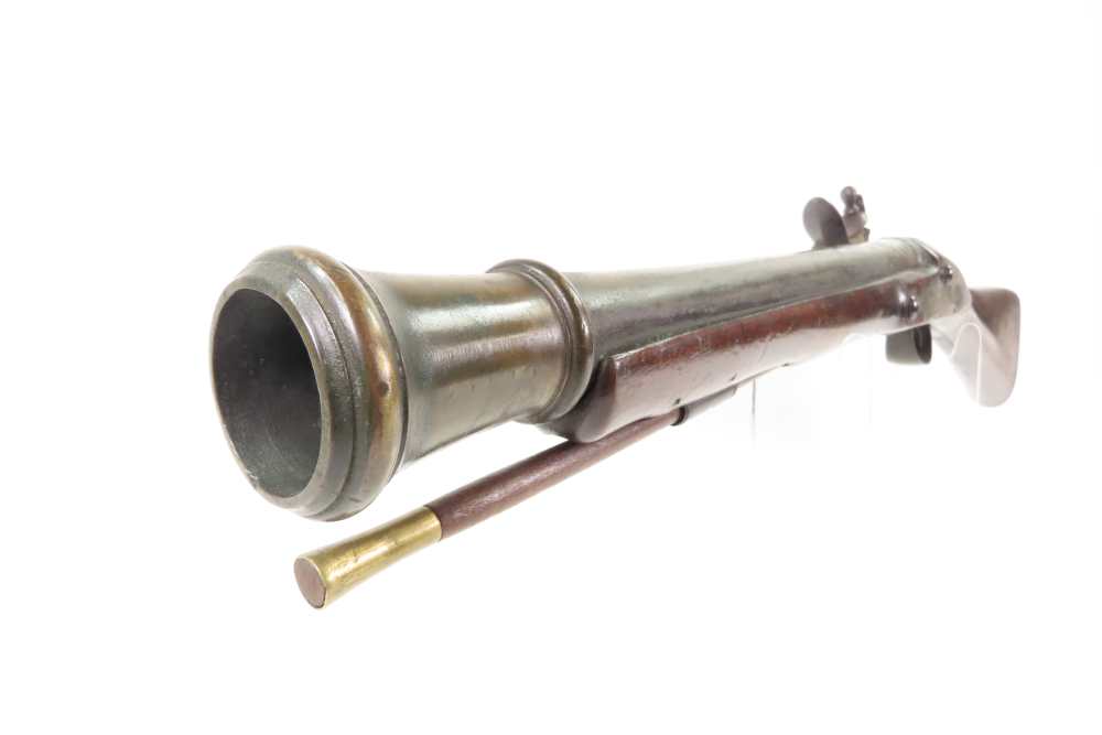 DESIRABLE 1700s Antique KETLAND & Co. Brass Barrel FLINTLOCK BLUNDERBUSS-img-17