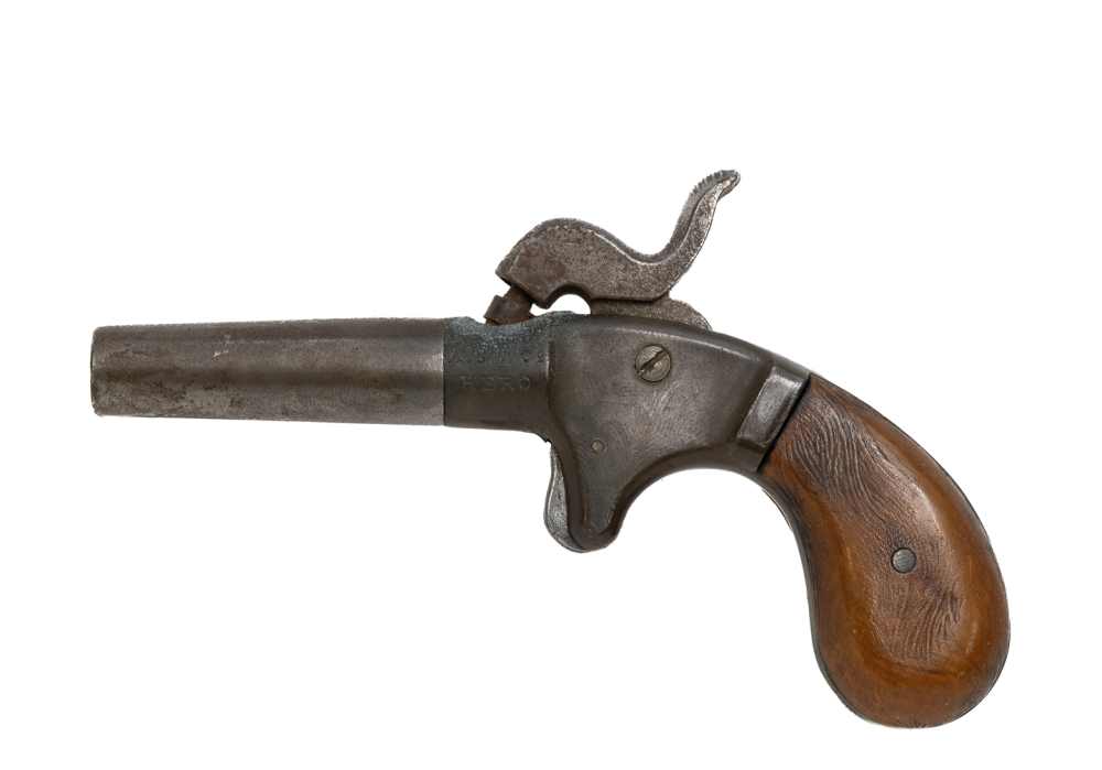 Penny Auction Antique A.S.T. Co Hero .34 Cal Percussion Derringer - No FFL-img-0