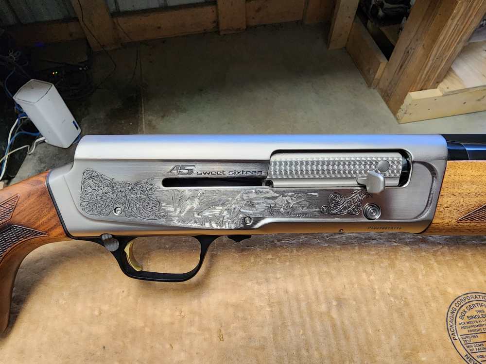 PICS! NEW BROWNING A5 ULTIMATE SWEET SIXTEEN 16 GA 26" WALNUT ENGRAVED 2.75-img-11