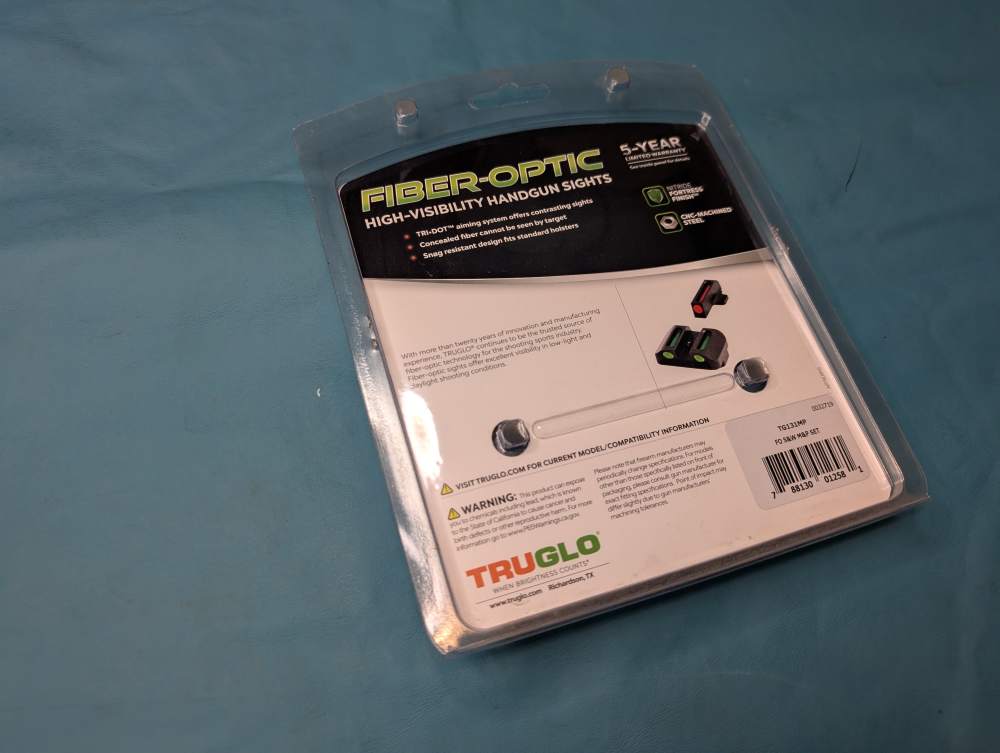 Truglo Fiber Optic Sight for S&W M&P Front Red Rear Green TG131MP-img-1