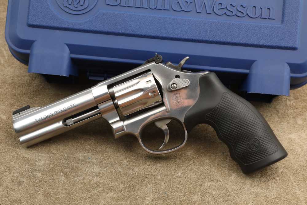 Smith & Wesson Model 617-6 .22 LR 4" 10-Shot Double/Single Action Revolver-img-6