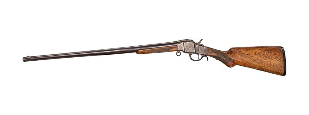 Hopkins & Allen Arms Co. Lever-Action Single-Shot Shotgun – Antique-img-0