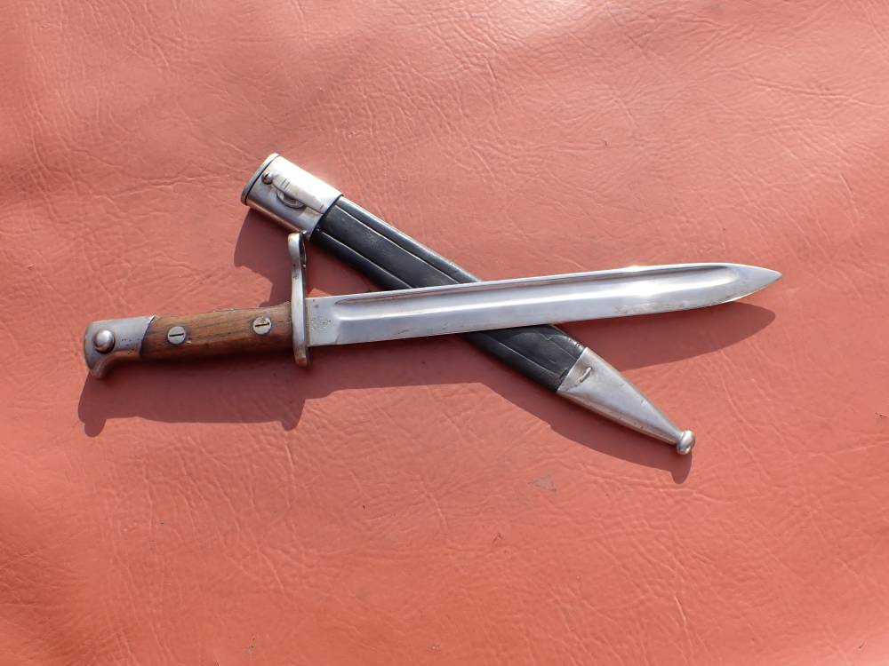 SPANISH MAUSER MODEL 1893 RIFLE BAYONET WITH ORIGINAL SCABBARD (TOLEDO)-img-47