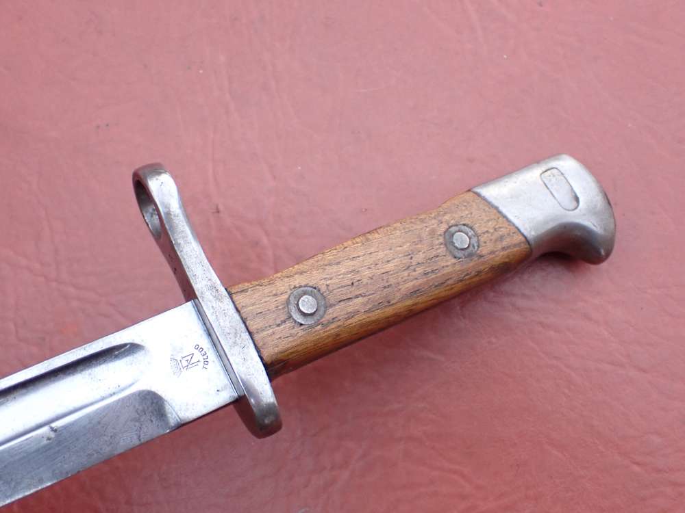 SPANISH MAUSER MODEL 1893 RIFLE BAYONET WITH ORIGINAL SCABBARD (TOLEDO)-img-8