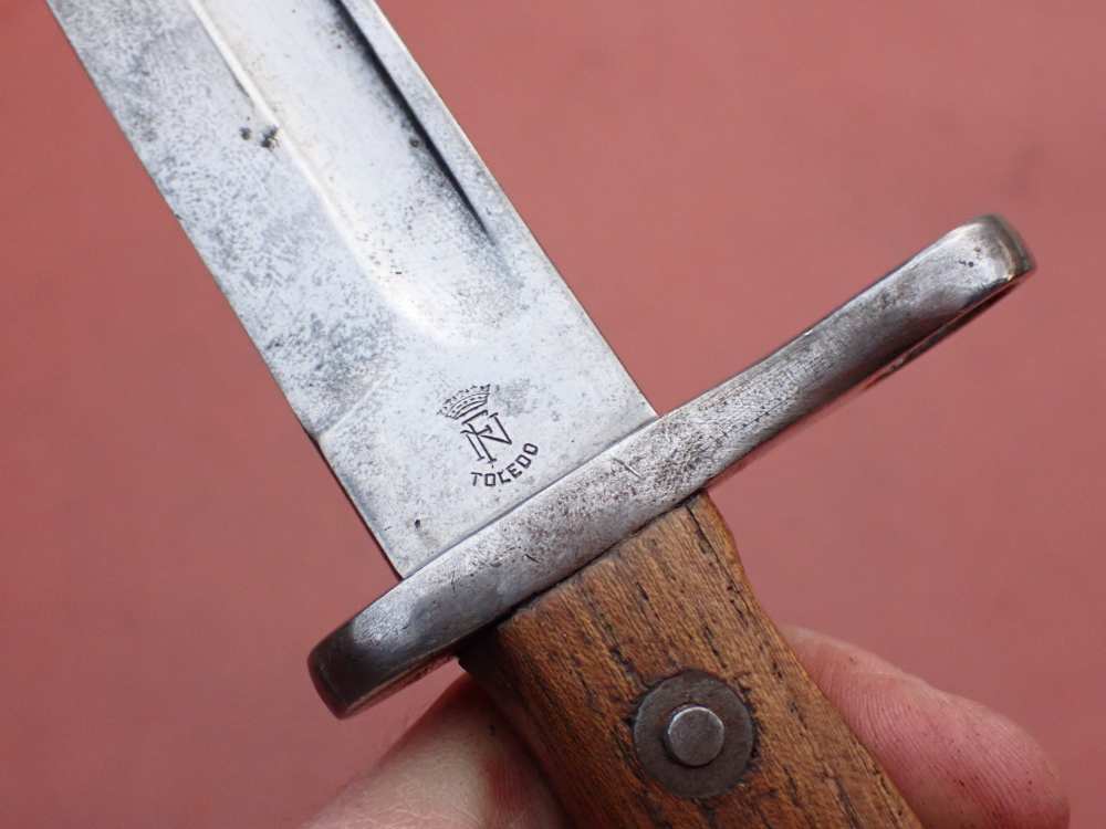 SPANISH MAUSER MODEL 1893 RIFLE BAYONET WITH ORIGINAL SCABBARD (TOLEDO)-img-22