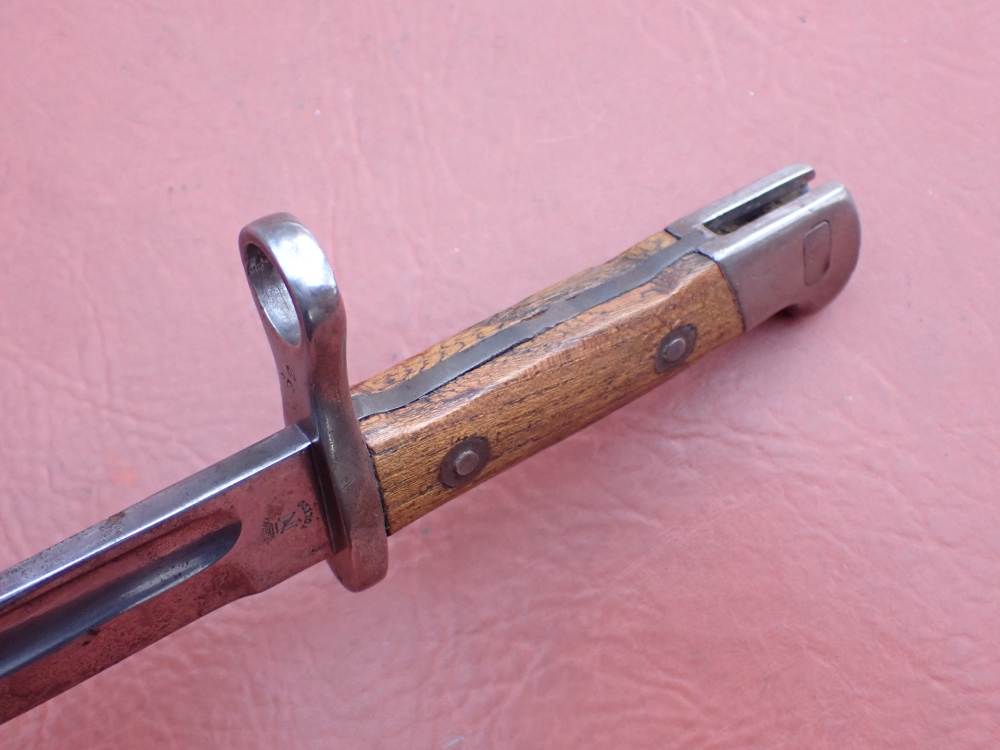SPANISH MAUSER MODEL 1893 RIFLE BAYONET WITH ORIGINAL SCABBARD (TOLEDO)-img-9