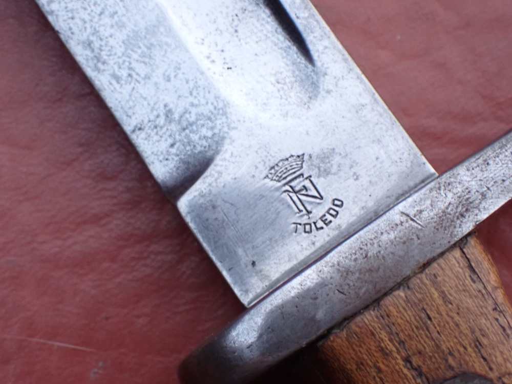SPANISH MAUSER MODEL 1893 RIFLE BAYONET WITH ORIGINAL SCABBARD (TOLEDO)-img-34