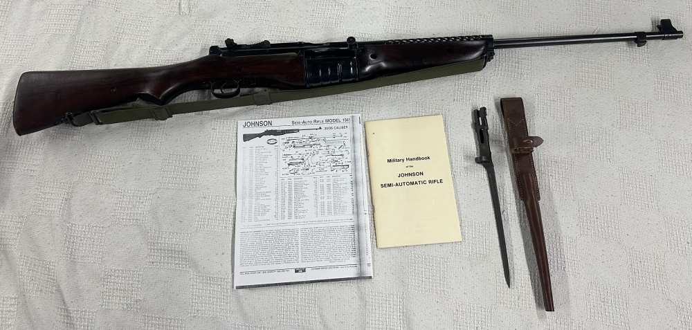 Johnson Automatics Model of 1941 30-06 with bayonet and book-img-0