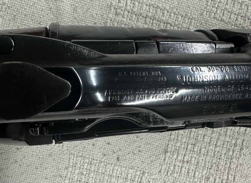 Johnson Automatics Model of 1941 30-06 with bayonet and book-img-35