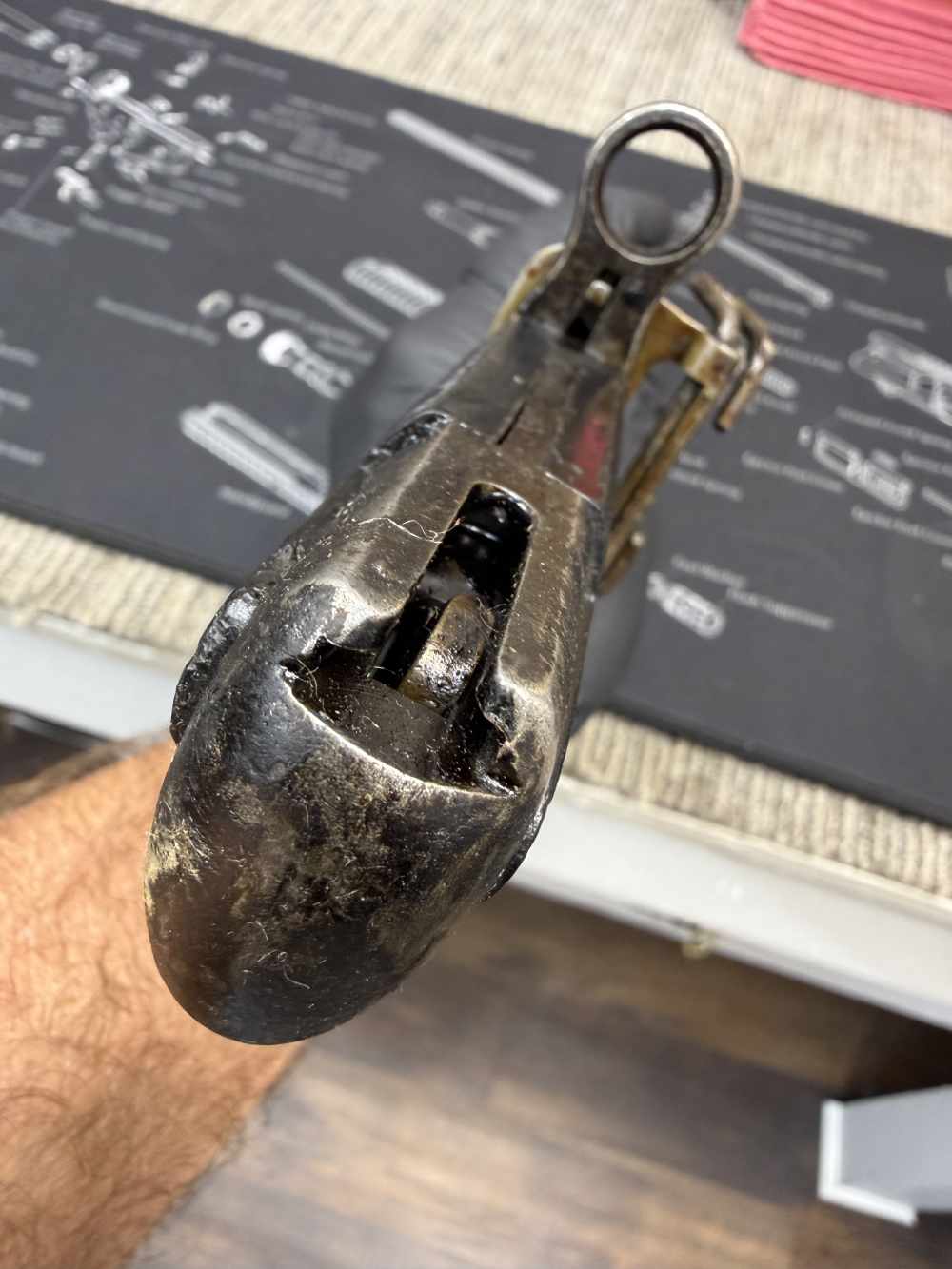 WWII USGI Local Bring Back US AFH Flaming Bomb M1 Garand Bayonet 30-06-img-18