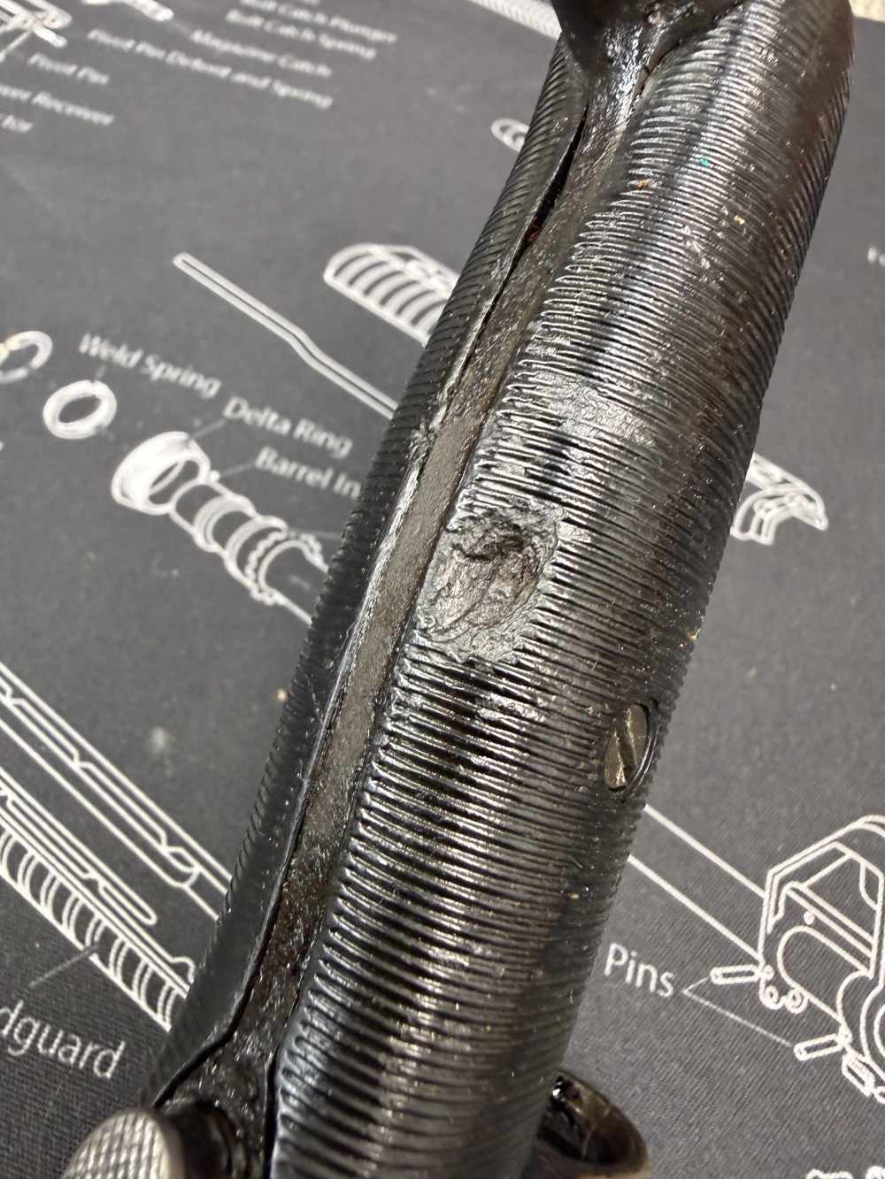WWII USGI Local Bring Back US AFH Flaming Bomb M1 Garand Bayonet 30-06-img-13