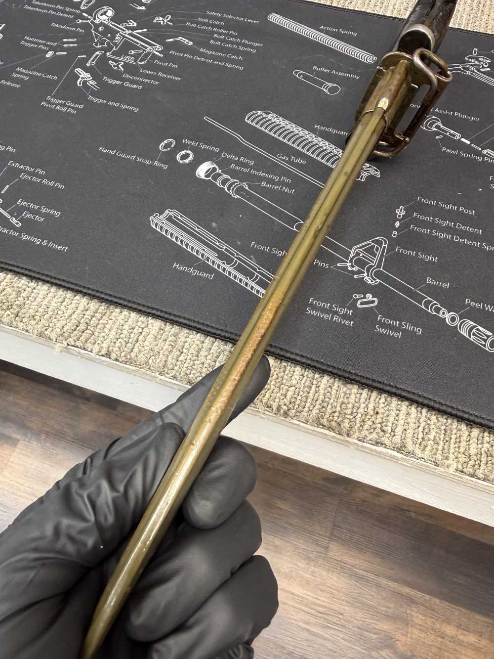 WWII USGI Local Bring Back US AFH Flaming Bomb M1 Garand Bayonet 30-06-img-23