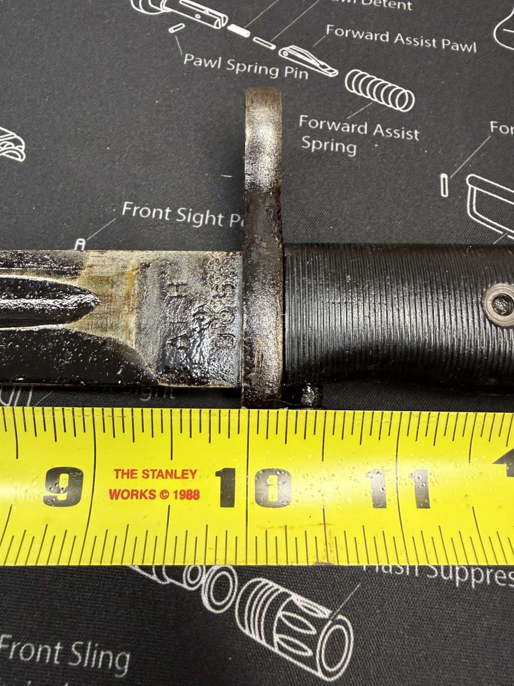 WWII USGI Local Bring Back US AFH Flaming Bomb M1 Garand Bayonet 30-06-img-39