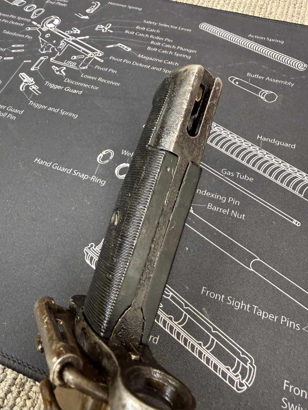 WWII USGI Local Bring Back US AFH Flaming Bomb M1 Garand Bayonet 30-06-img-15
