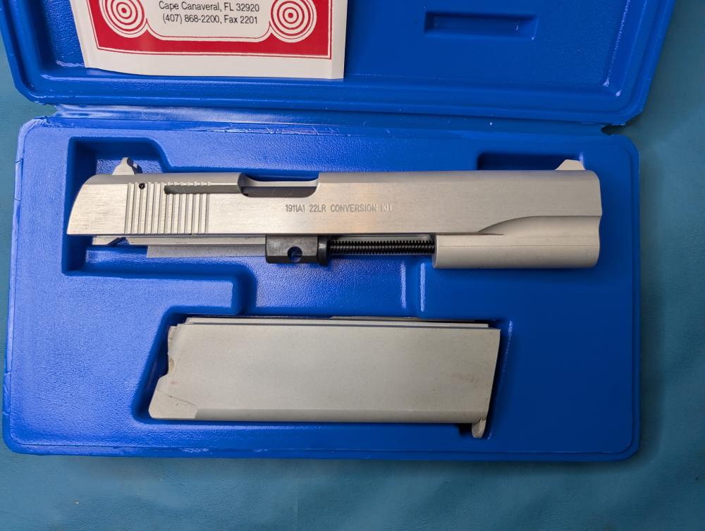 COMPLETE Jonathan Arthur Ciener 1911 22 LR Kit Silver Clear Anodize NEW-img-4