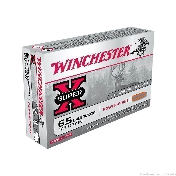 20 Rounds! WInchester Super X 6.5 Creedmoor 129gr Power-Point Fast Ship -img-0
