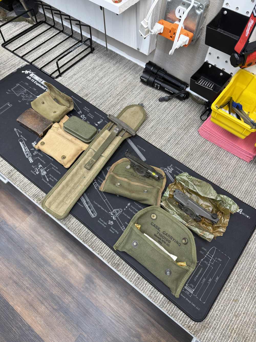 The Whole USGI Grouping ALL Go! M1 Garand Grenade  Sights Cleaning Kit -img-0