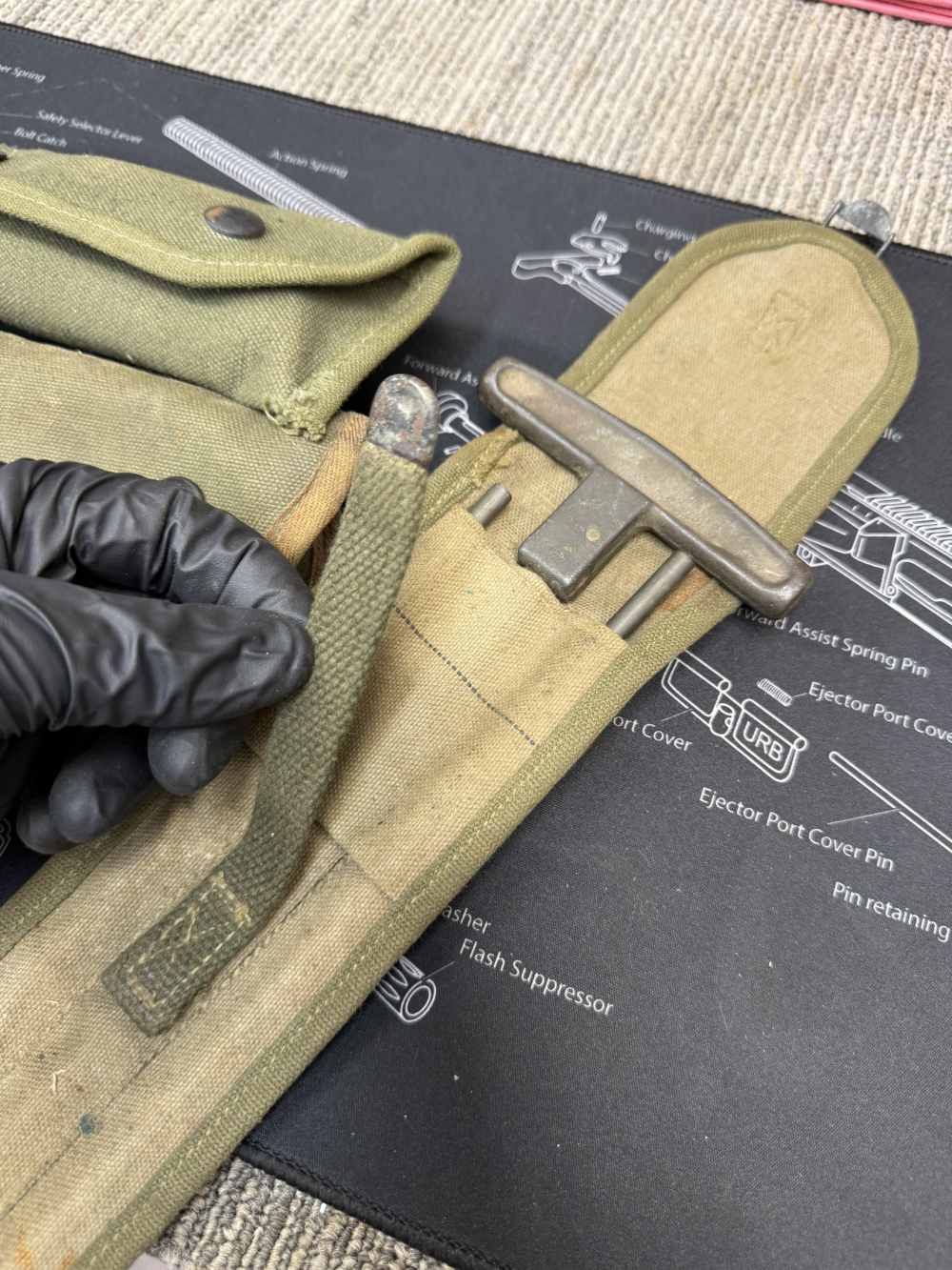 The Whole USGI Grouping ALL Go! M1 Garand Grenade  Sights Cleaning Kit -img-11