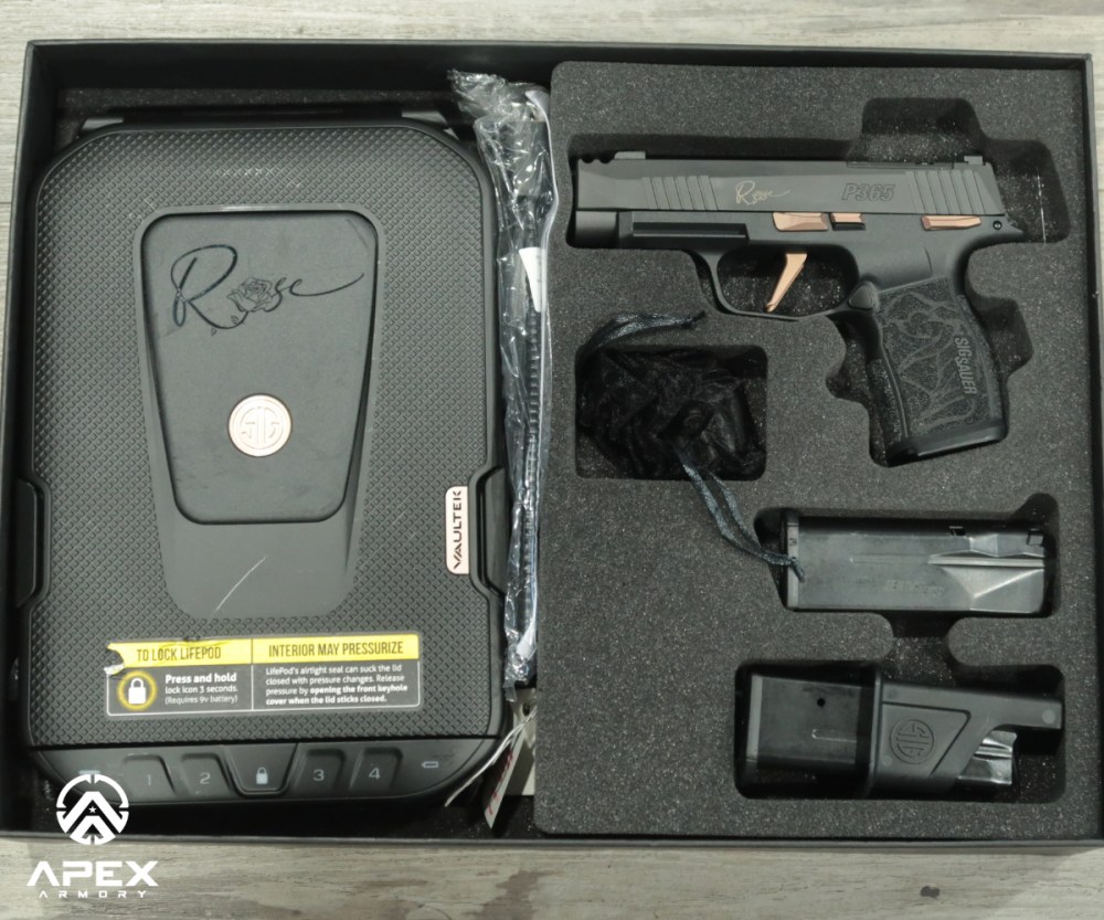 LIKE NEW Sig Sauer P365 XL Rose Comp 9mm Semi-Auto Pistol 3.1" TS-img-0